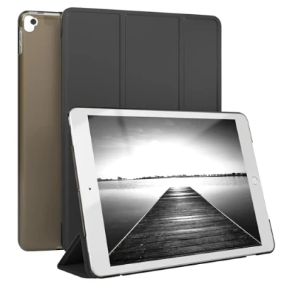 Abbildung von EAZY Case Schutzhülle für iPad Air 3 / Pro 10,5 Hülle 10,5&quot; Smart Cover Tablet Smartcase zum Aufstellen Klapphülle mit Standfunktion Sleep Wake Up Funktion Tasche Kunstleder Etui Schwarz
