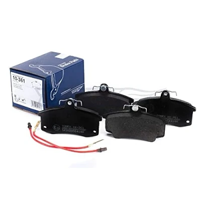 Abbildung von TOMEX brakes TX 10 361 Bremsbelagsatz Vorderachse inkl. Verschleißwarnkontakt LADA: 110, Kalina II Kombi, Samara