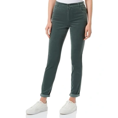 Abbildung von s.Oliver Damen 2135781 Hose lang, Slim Fit, 7909 Olive, 46/REG