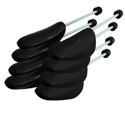 Abbildung von Incutex 4 Paar Schuhspanner variabel Gr. 38 44, Schuhformer aus Kunststoff, Herren Damen Schuhstrecker, schwarz