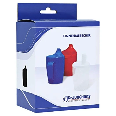 Abbildung von Einnehmebecher mit Griff +2 Deckeln 4+12mm