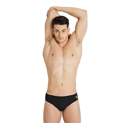 Abbildung von ARENA Herren Placement Men&#039;s Swim Briefs Badehosen Slip, Black multi, 4 EU