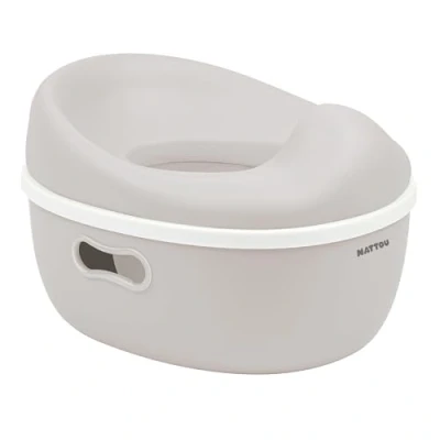 Abbildung von Nattou Babytopf 3in1, Töpfchen + Hocker Toilettensitz für Kinder, Einfaches Toilettentraining, ca. 34 cm, Ab 18 Monate bis 4 Jahre, Care, Kunststoff, Helles Beige