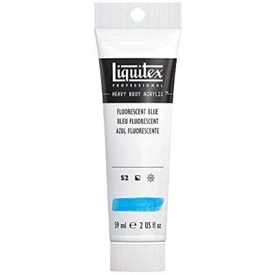 Abbildung von Liquitex 1045984 Professional Heavy Body Acrylfarbe in Künstlerqualität mit ausgezeichneter Lichtechtheit buttriger Konsistenz, 59ml Tube Fluo Blau