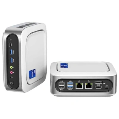Abbildung von AWOW Mini PC Wi 11 Pro mit i9 11900H (8 C 16 T, bis zu 4.9 Ghz), 32 GB DDR4 1 T NVME SSD Computer with WiFi 6 BT 5.2 4K Triple Display Type Dual 2.5G LAN (32+1 T)