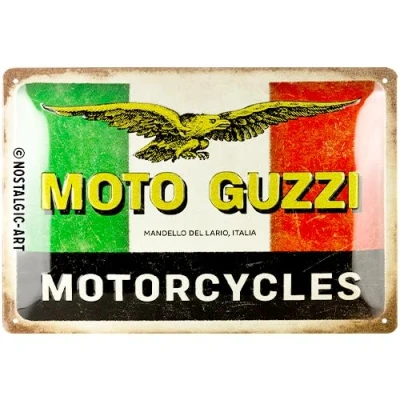 Abbildung von Nostalgic Art Metallschild Blechschild 20 x 30cm Moto Guzzi Motorcycles Italia