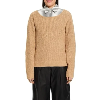 Abbildung von ESPRIT Damen 024ee1i343 Pullover, 270/Beige, L