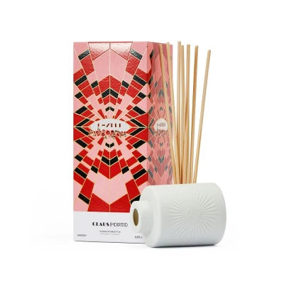 Abbildung von Claus Porto Diffusor Chypre Cedar Poinsettia Diffuser Raumduft, Größe: 200 ml, Transparent