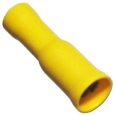 Abbildung von world trading net 100x Rundsteckhülse gelb Kabel 4 6mm² vollisoliert