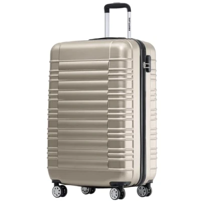 Abbildung von TRVLMORE Koffer &amp; Trolleys Handgepäck Reisekoffer Mit Rollen Trolley 55x40x20, Hartschalenkoffer Klein, 55x40x20 Leicht, Handgepäck, Suitcase, Sekt