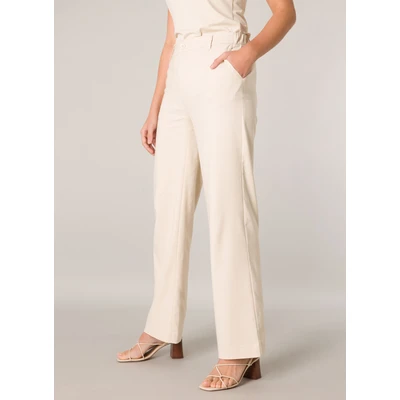Abbildung von Base Level Stoffhose mit Schlag und Elasthan