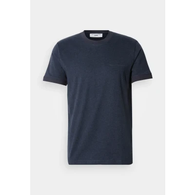 Abbildung von Marc O&#039;Polo Denim Melange LOGO Tshirt basic, Herren, Größe: Large, Dark blue