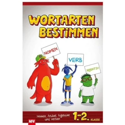 Abbildung von Wortarten bestimmen: Nomen, Artikel, Adjektive und Verben 1. 2. Klasse