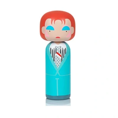 Abbildung von Lucie Kaas Holzfigur Sketch.inc David Bowie Life on Mars? Holz Farbe: türkis Höhe 14,5 cm Größe: klein