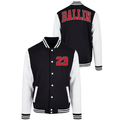 Abbildung von Mister Tee Bomberjacke, Herren, Größe: Medium, Blk wht