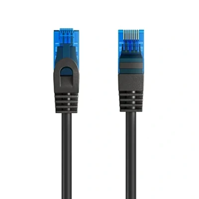Abbildung von Ewent Ethernet Patchkabel Kategorie 5e U/UTP, Übertragung bis zu 1 Gb, mit Zwei RJ45 Stecker, aus PVC, CCA, AWG 26/7. Ideal für die Glasfaserübertragung Gigabit/LAN Netzwerken, 5 m, Blau