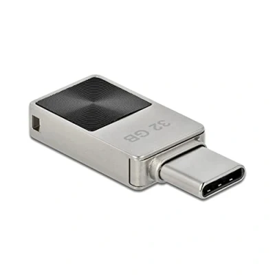 Abbildung von Delock 54083 Mini USB 3.2 Gen 1 C™ Speicherstick 32 GB Metallgehäuse, silber