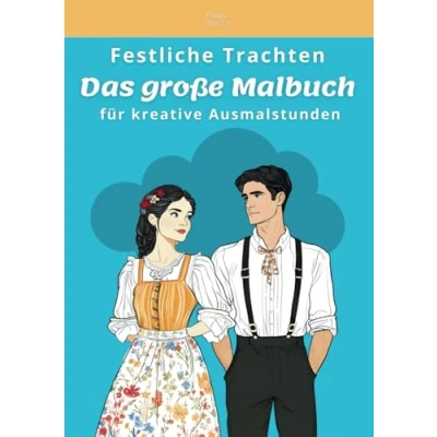 Abbildung von Festliche Trachten: Das große Malbuch für kreative Ausmalstunden 50 wunderschöne Motive zum Ausmalen ideal Entspannen Kinder und Erwachsene