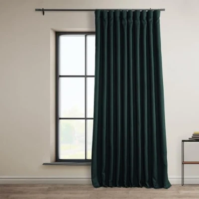 Abbildung von HPD Half Price Drapes Vorhänge aus Kunstleinen, strukturiert, Raumverdunkelungsvorhänge für Schlafzimmer, 274 cm lang (1 Panel), extra breite Wohnzimmer, Heimdekoration, 254 x cm,