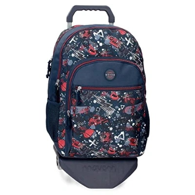 Abbildung von Movom Freizeitrucksack mit mehrfarbigem Trolley, 33 x 44 17 cm, Polyester, 24,68 l