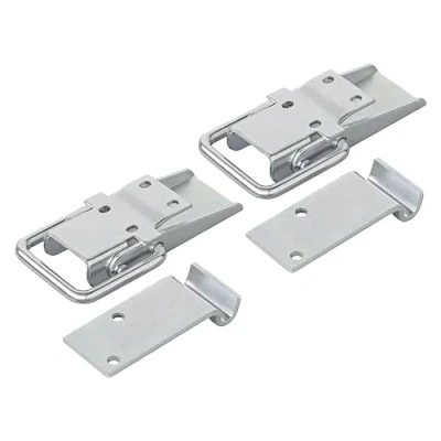 Abbildung von APT 2er Set Spannverschluss Exzenterverschluss verstellbar 140x7mm inkl. Gegenhalter, Bordwandverschluss für Anhänger