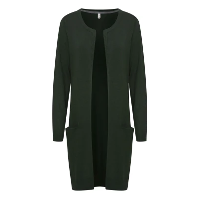 Abbildung von PULZ SARA LONG Strickjacke, Damen, Größe: Medium, Mountain view melange