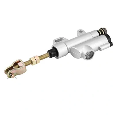 Abbildung von Hauptbremszylinder hinten, Derbi 50, für Fußbremse, Universalpumpe, Hauptbremszylinder, Ersatzteil Motorrad, ATV, Dirt Bike (weiß)