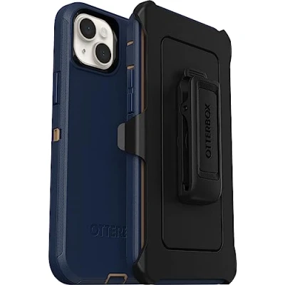 Abbildung von OtterBox Defender Hülle für Apple iPhone 14 Plus, stoßfest, sturzsicher, Ultra robust, schützende Hülle, 5X getestet nach Militärstandard, Blau