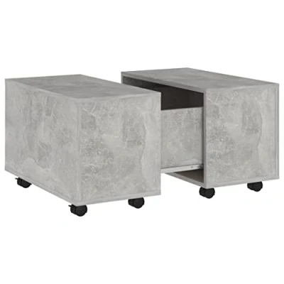 Abbildung von vidaXL Couchtisch Betongrau 60x60x38 cm Holzwerkstoff (1 St)