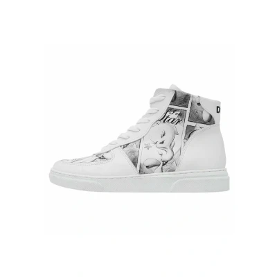 Abbildung von Dogo ACE Boots Tweety Sketch Sneaker high, Damen, Größe: 36, Weiß Schuhe