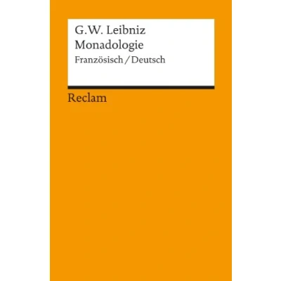 Abbildung von Monadologie: Französisch/Deutsch (Reclams Universal Bibliothek)