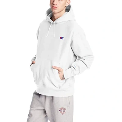 Abbildung von Champion Herren Kapuzenpullover INVALID DATA, Weiß/Linke Brust C Logo, M