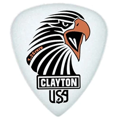 Abbildung von Clayton Picks SHARP ACETAL/POLYMER PICK STANDARD 1.26MM /12 (SAS126/12)