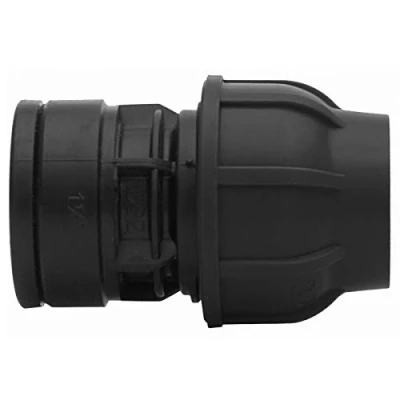 Abbildung von PE Verschraubung Ø 32 mm x 1&quot; IG mit Klemmverschraubung für Rohr vielen Verwendungszwecken: Wasserversorgung in Orts und Fernwassernetzen oder Brunnen Eigenwasserversorgung