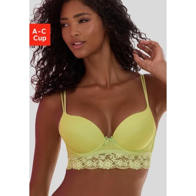 Abbildung von Vivance Push up BH, mit Bügel und Spitze entlang der Unterbrust, sexy Dessous