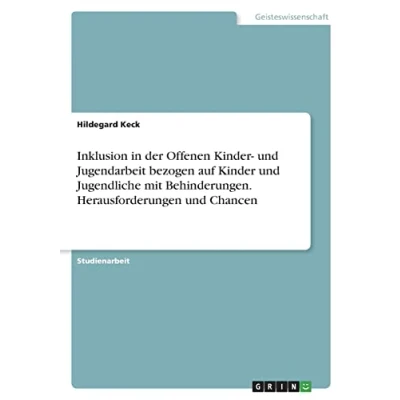 Abbildung von Inklusion in der Offenen Kinder und Jugendarbeit bezogen auf Jugendliche mit Behinderungen. Herausforderungen Chancen