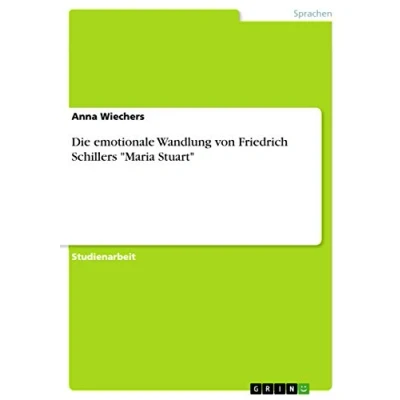 Abbildung von Die emotionale Wandlung von Friedrich Schillers &quot;Maria Stuart&quot;