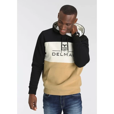 Abbildung von DELMAO Kapuzensweatshirt, mit Blockstreifen und Print NEUE MARKE