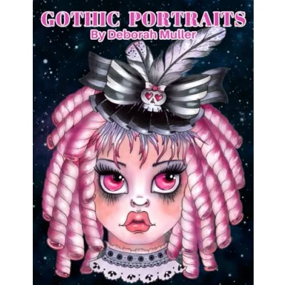 Abbildung von Gothic Portraits: Unlock your creativity and relax with hours of coloring fun by Artist Deborah Muller