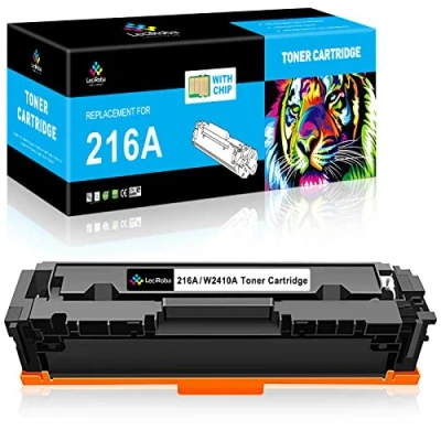 Abbildung von LeciRoba 216A (mit Chip) für HP W2410A W2411A W2412A W2413A Tonerkartuschen, Color Laserjet Pro MFP M183fw M182nw M182n Drucker, M155a M155nw Drucker (1 Schwarz)