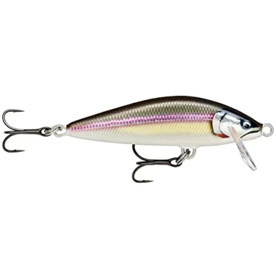 Abbildung von Rapala Angelköder Countdown Elite Angelzubehör aus Balsaholz Süßwasser Spinnköder Sinkend Lauftiefe: 1,2m Größe: 7,5cm / 10g Hergestellt in Estland Gilded Wakasagi