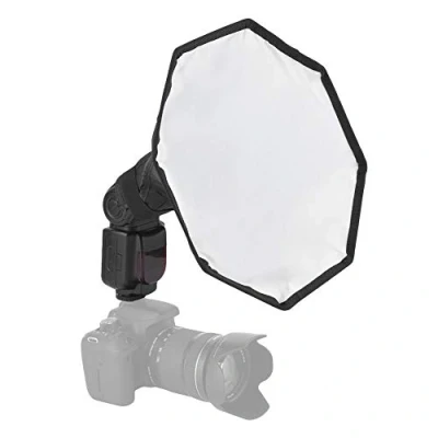 Abbildung von Flash Diffusor Light Softbox, 30cm Universal Mini Tragbare Softbox Faltbare Octagon für Speedlite Speedlight
