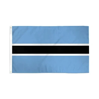 Abbildung von AZ FLAG Flagge Botswana 90x60 cm Republik Botsuana Fahne 100% Polyester mit Messing Ösen 50g