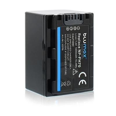 Abbildung von Blumax NP FH70 Akku kompatibel mit diversen Sony Kameramodellen 1400mAh 7,4V 10,4Wh