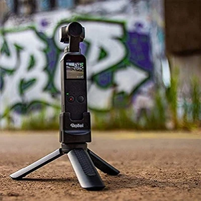Abbildung von Rollei DJI Osmo Pocket Zubehör Set Starter I Mini Stativ, GoPro Adapter, WLAN Modul Adapter &amp; Stativ