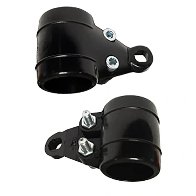 Abbildung von cyclingolors 2x Lampenhalter Scheinwerfer Halter Halterung Schwarz Moped Mofa Roller Motorrad