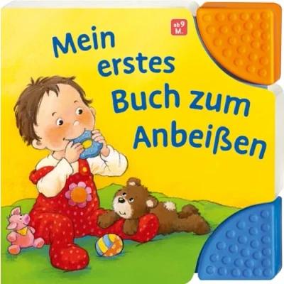 Abbildung von Mein erstes Buch zum Anbeißen: Pappbilderbuch mit bunten Beißecken ab 6 Monaten Beißbuch hilft beim Zahnen