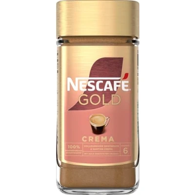 Abbildung von NESCAFÉ GOLD Crema, löslicher Bohnenkaffee, Instant Kaffee aus erlesenen Kaffeebohnen mit samtiger koffeinhaltig, 200g