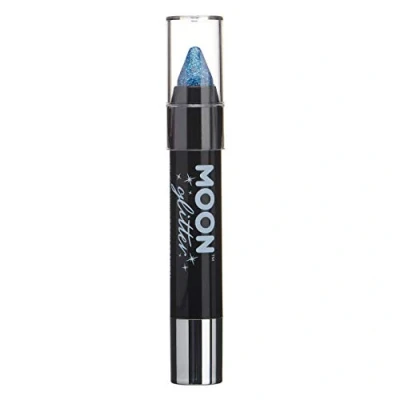 Abbildung von Holographischer Glitzer Lackstift/Körperkreide Make up für das Gesicht &amp; Körper von Moon Glitter 3.5gr Blau