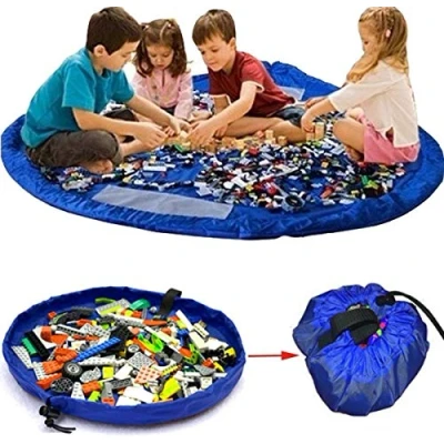 Abbildung von XXL Spielzeug Aufbewahrungstasche Spielzeugsack Aufräumsack Aufbewahrung Beutel Kinder Spieldecke Speicher Tasche Spielzeugaufbewahrung